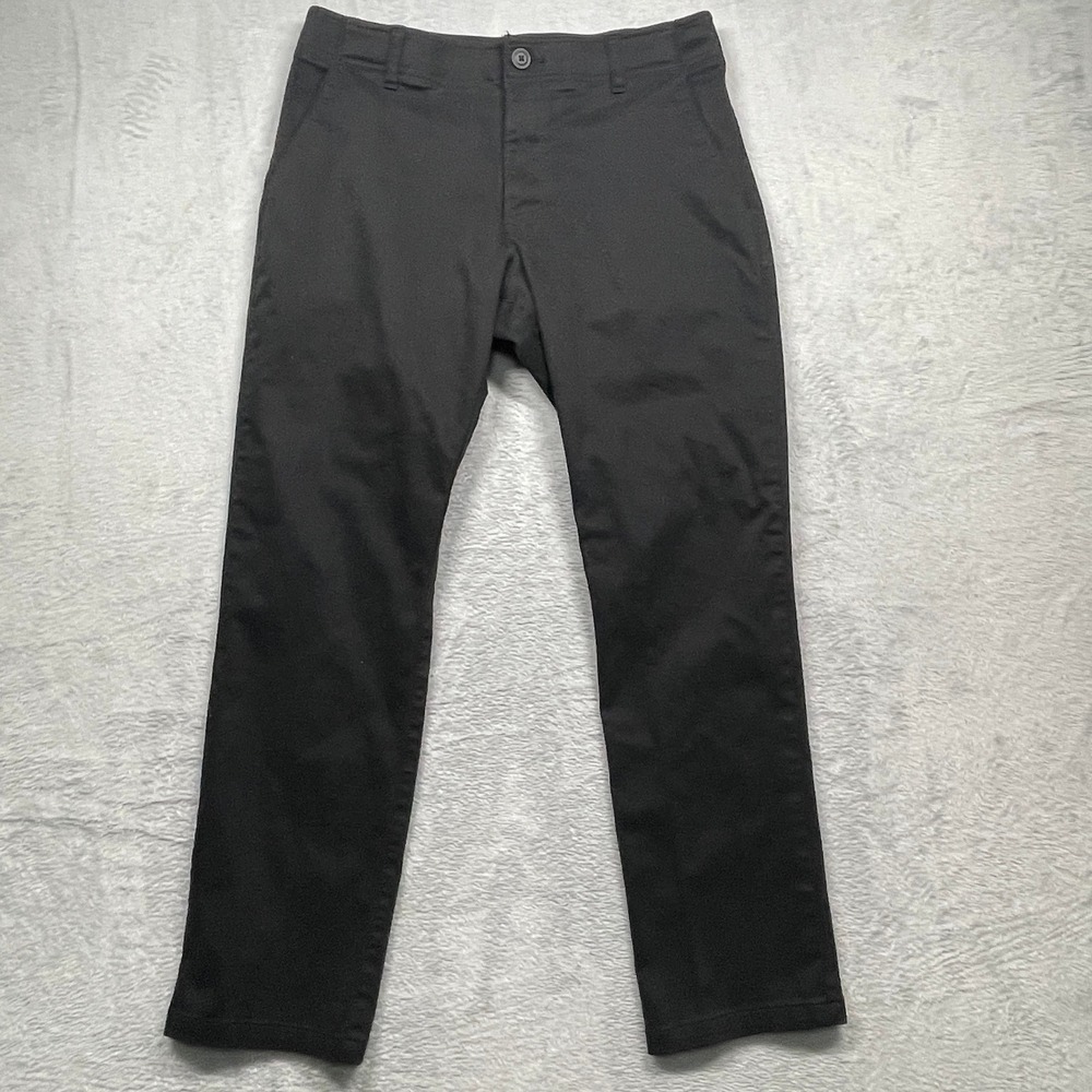 Lee Extreme Comfort Pants Mens 32x30 Black Slim Fit Performance Chino